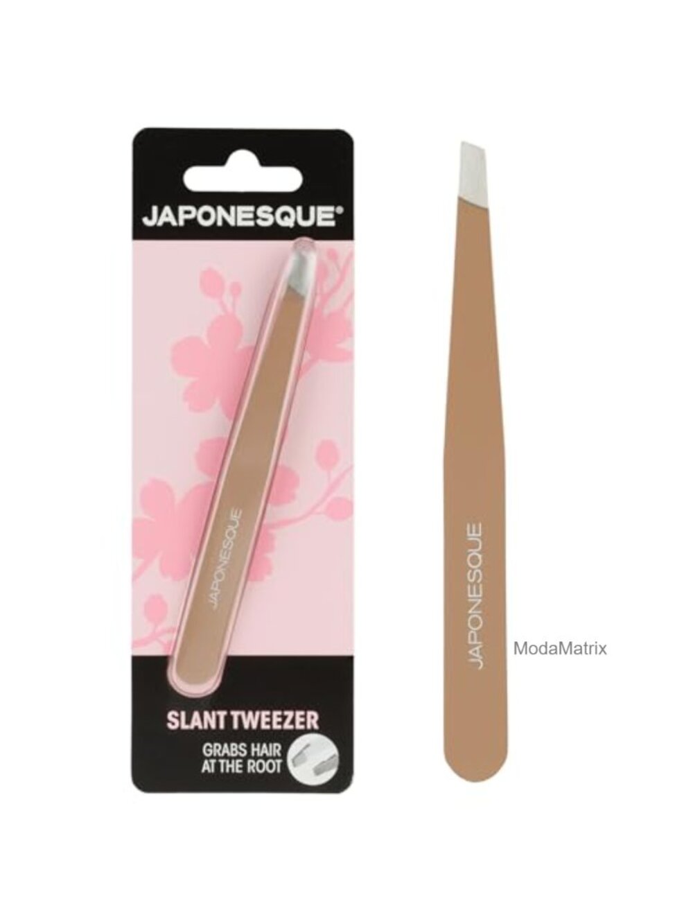Slant Tip Tweezers Stainless Steel Precision Eyebrow Shaping & Hair Removal